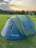 Rivenlo 4 Person Easy Pop-Up Tent for Camping Hiking & Traveling